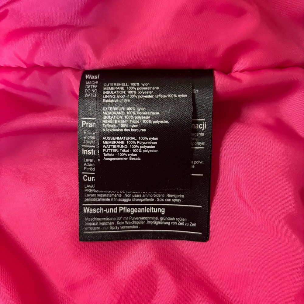 Burton Dryride Snowboard Jacket Youth Girls Size XL 18 Neon Yellow Blue Pink - Picture 8 of 16